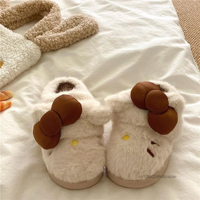 Hello Kitty Plush Slippers