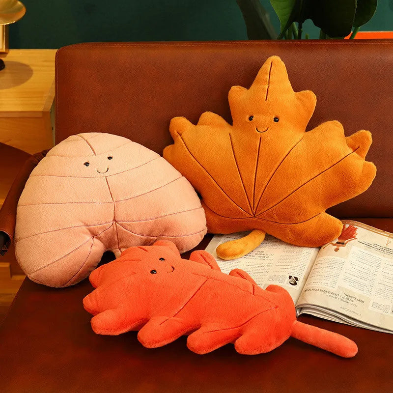 Leaf Pillow Plush Decor