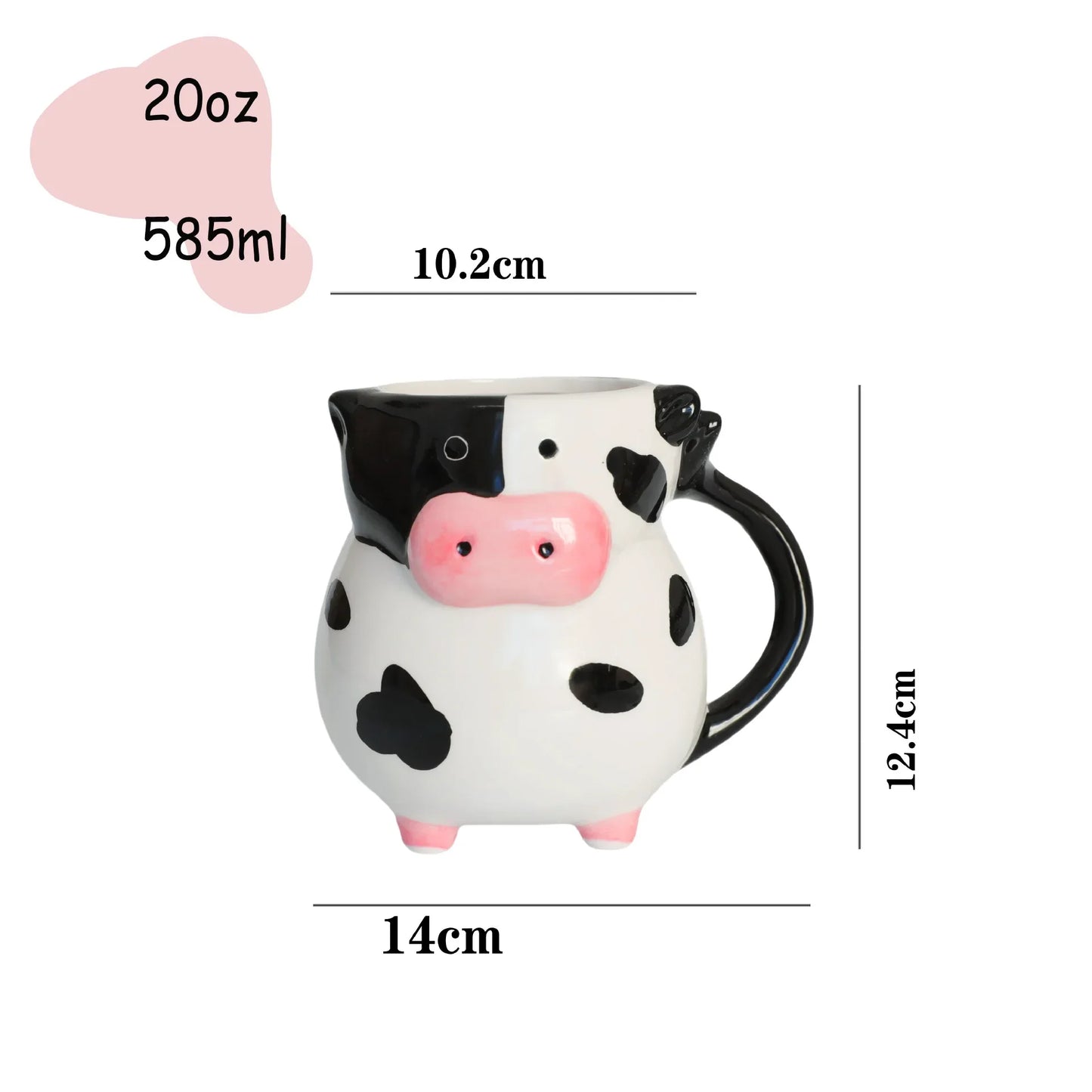 Cartoon Cow Coffee Mug