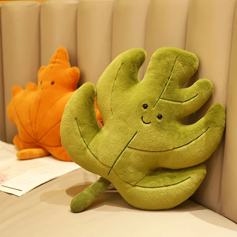 Leaf Pillow Plush Decor
