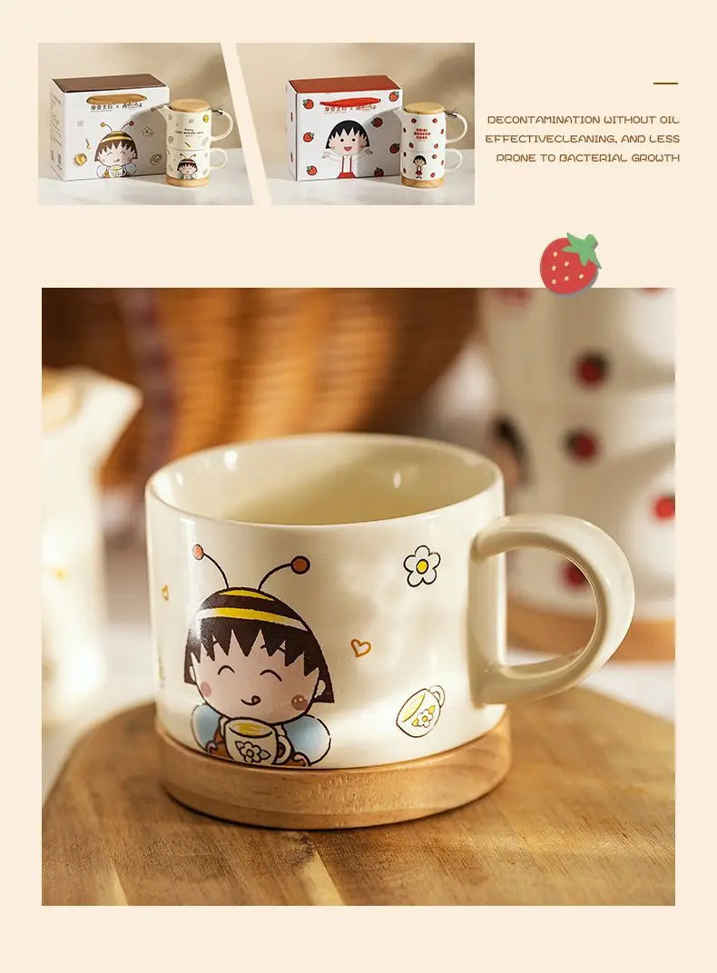 Chibi Maruko Ceramic Cup