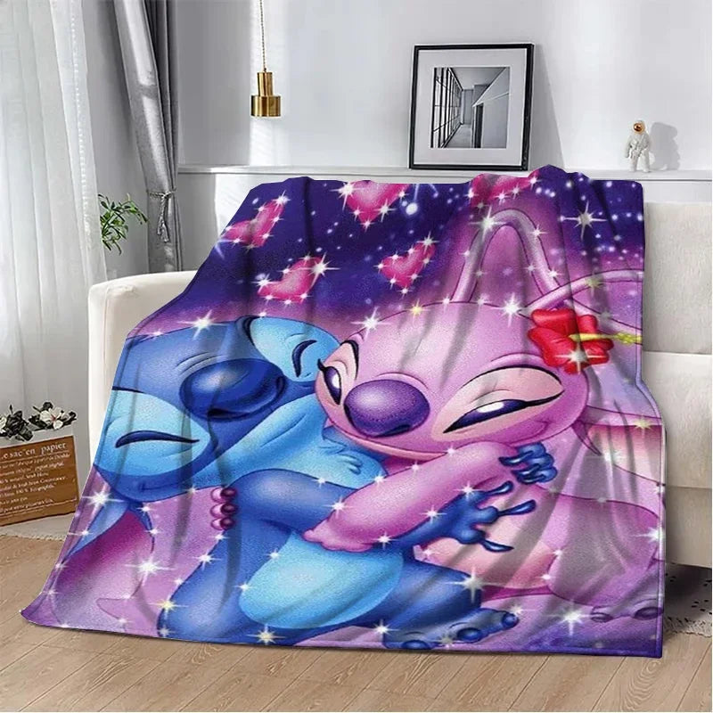 Stitch Cartoon Plush Blanket
