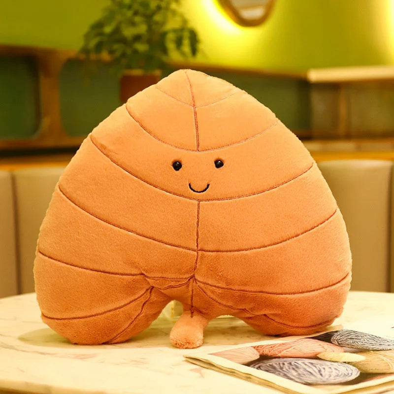 Leaf Pillow Plush Decor