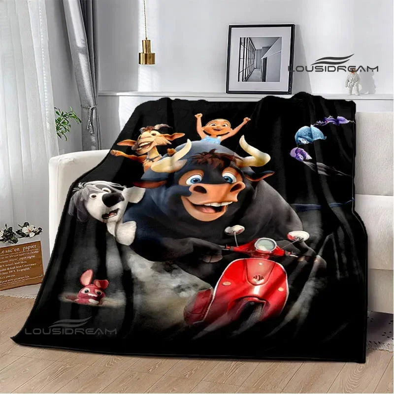 Ferdinand Cartoon Flannel Blanket