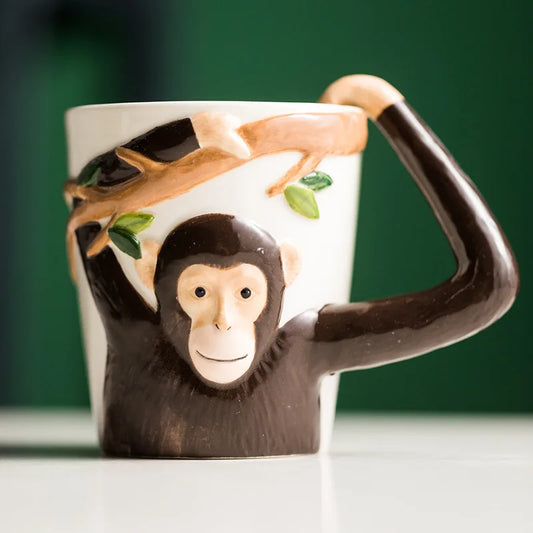 Cartoon Monkey Ceramic Mug