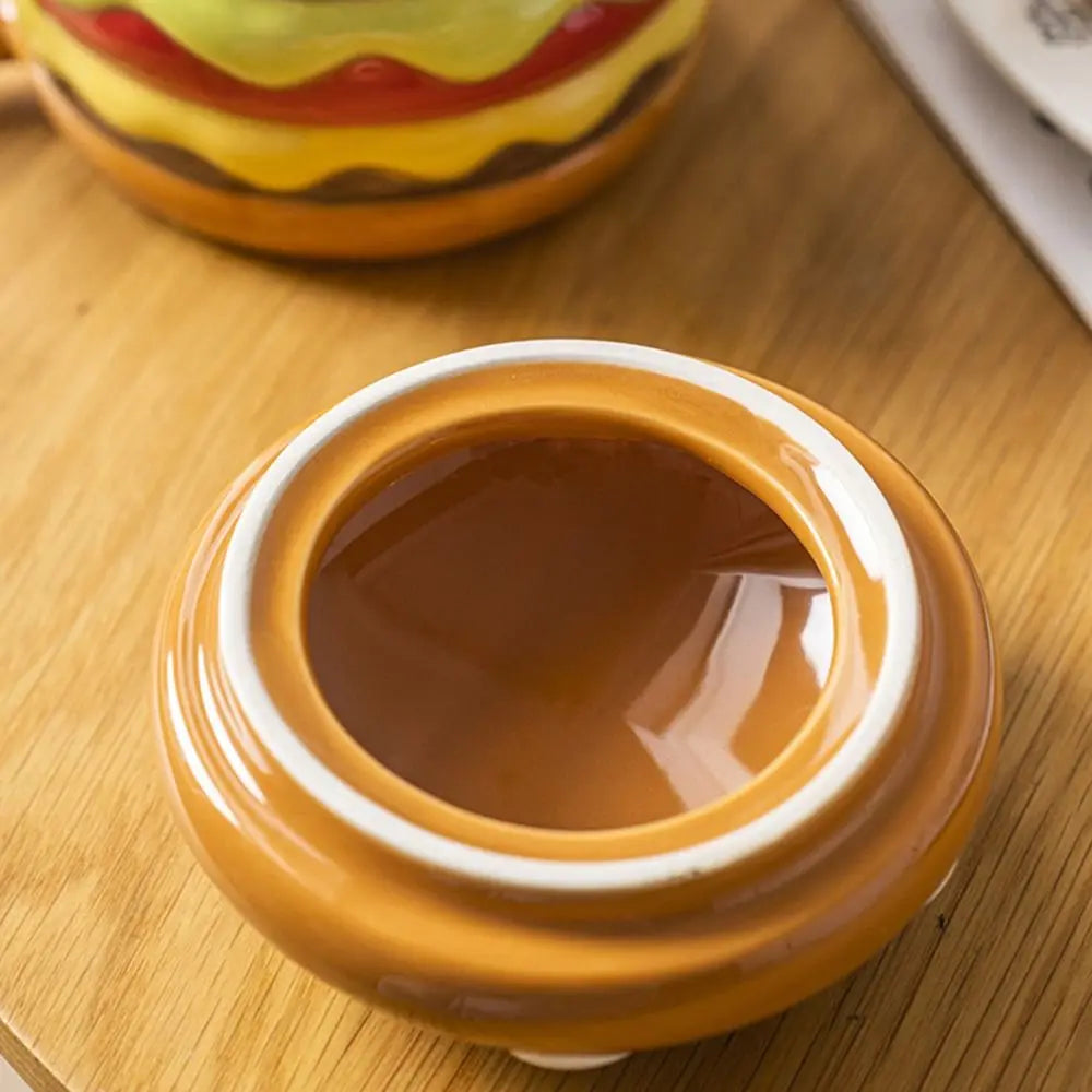 Cartoon Hamburger Coffee Cup