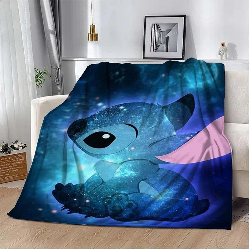 Stitch Cartoon Plush Blanket