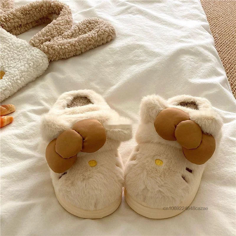 Hello Kitty Plush Slippers