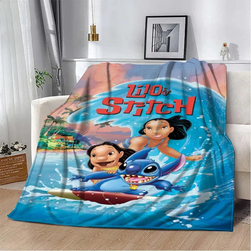 Stitch Cartoon Plush Blanket