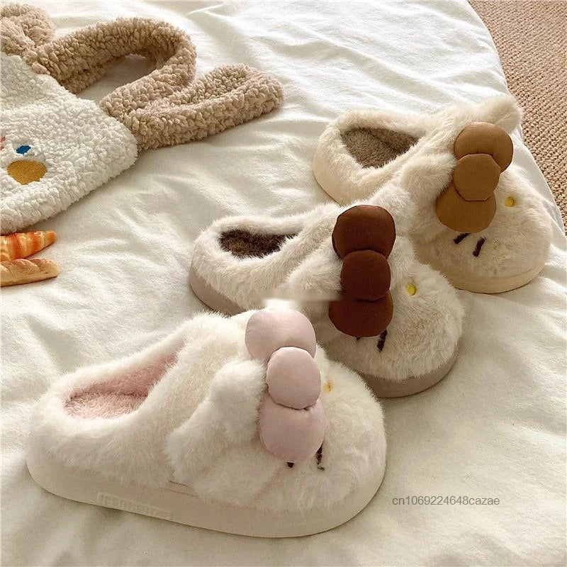 Hello Kitty Plush Slippers