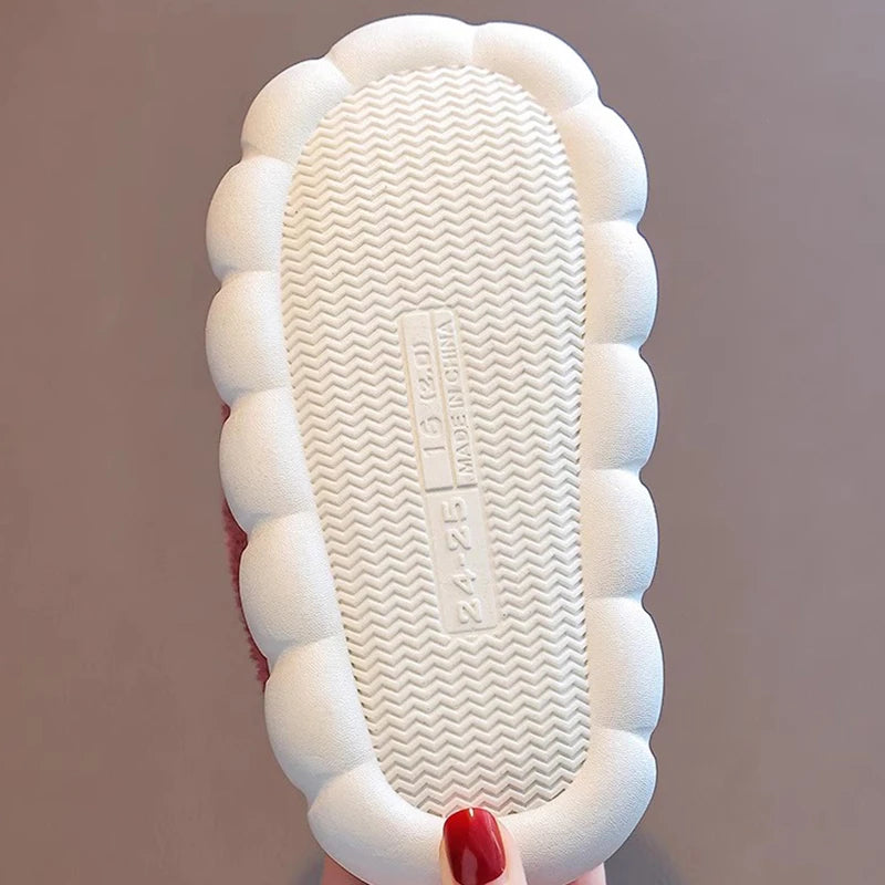 Girls Cotton Plush Slippers