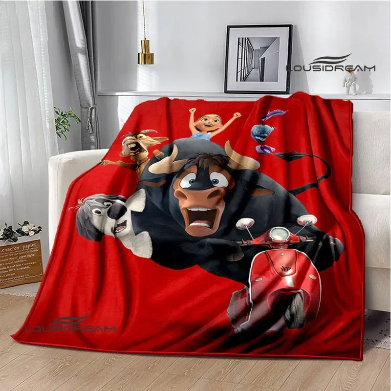 Ferdinand Cartoon Flannel Blanket