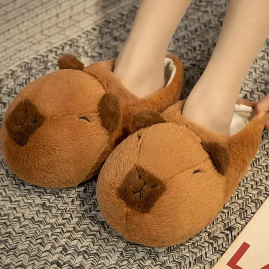 Capybara Cotton Slippers