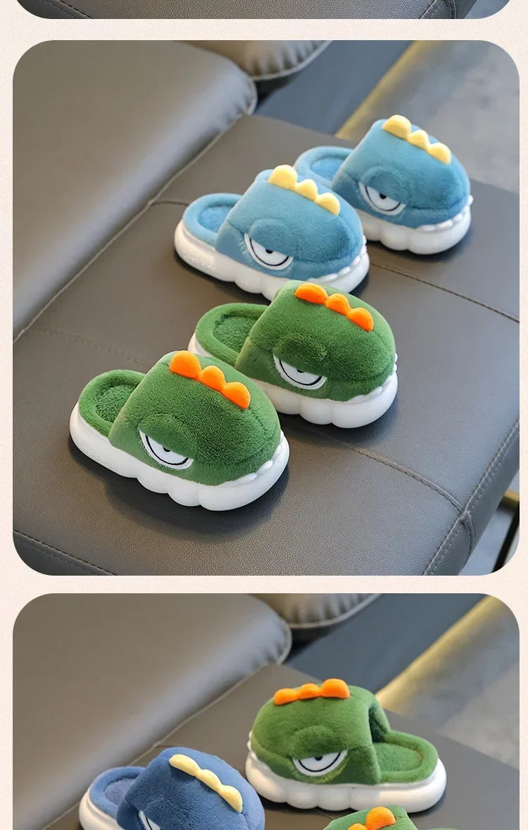 Dinosaur Plush Slippers