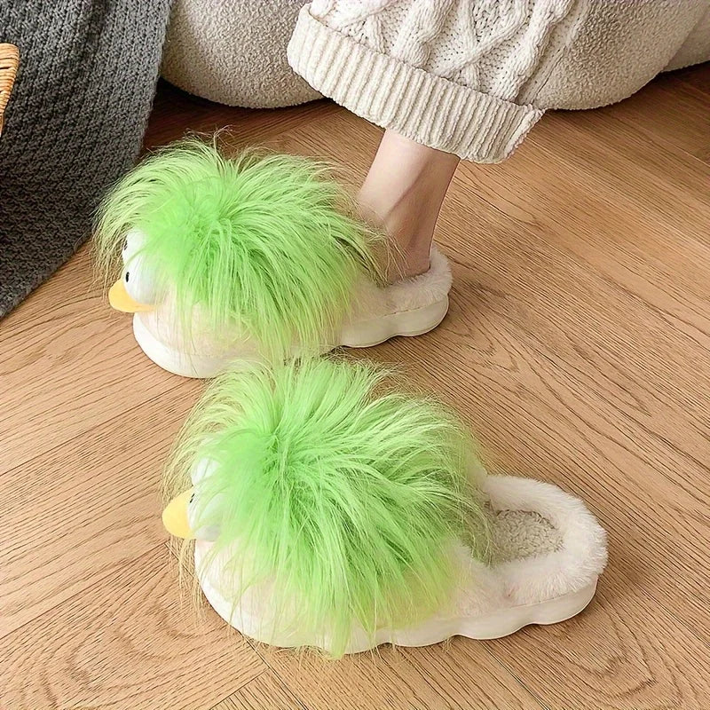 Quirky Winter Plush Slippers