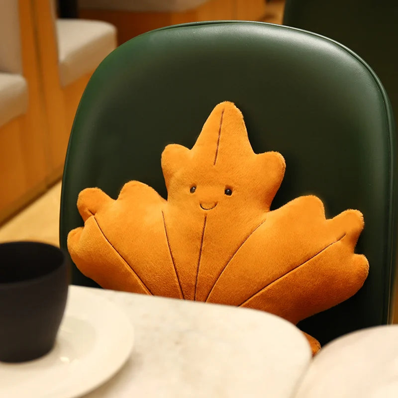 Leaf Pillow Plush Decor