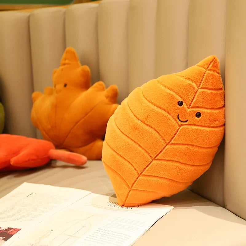 Leaf Pillow Plush Decor