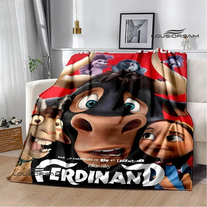 Ferdinand Cartoon Flannel Blanket