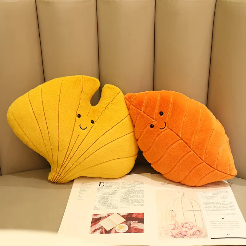 Leaf Pillow Plush Decor