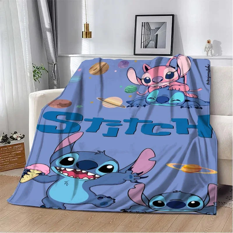 Stitch Cartoon Plush Blanket