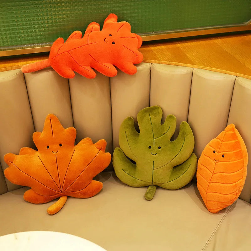 Leaf Pillow Plush Decor