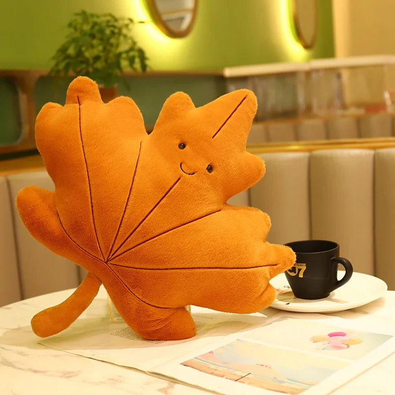Leaf Pillow Plush Decor