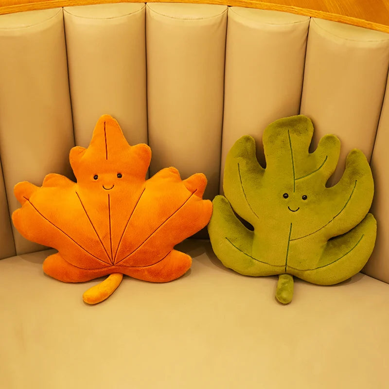 Leaf Pillow Plush Decor