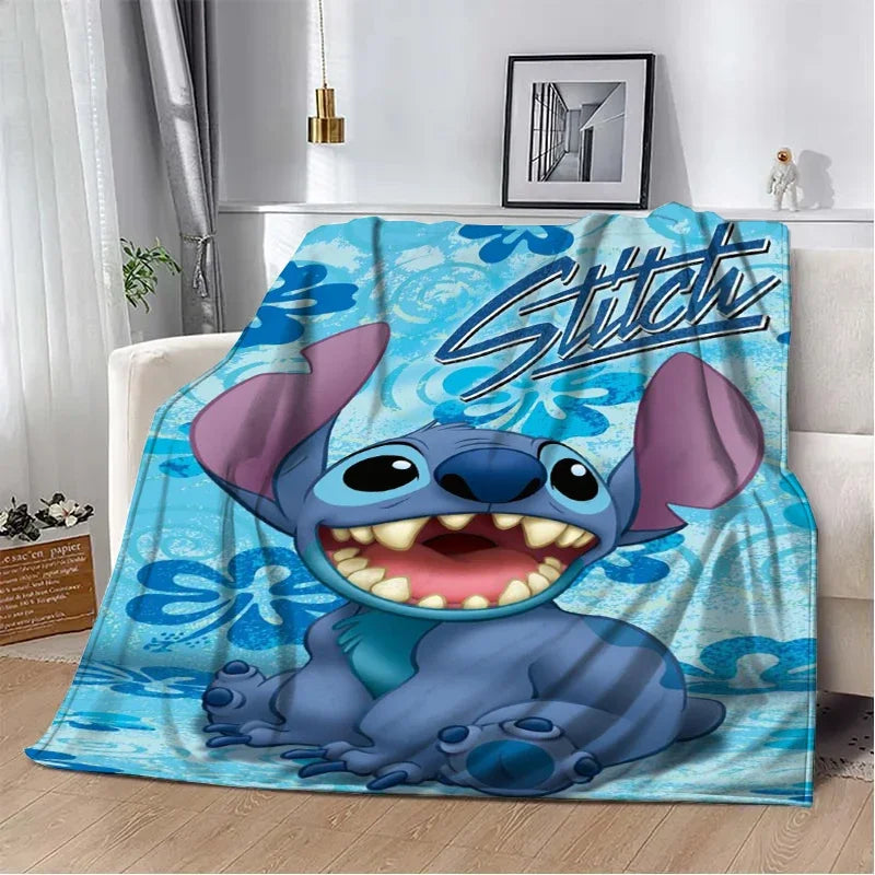 Stitch Cartoon Plush Blanket
