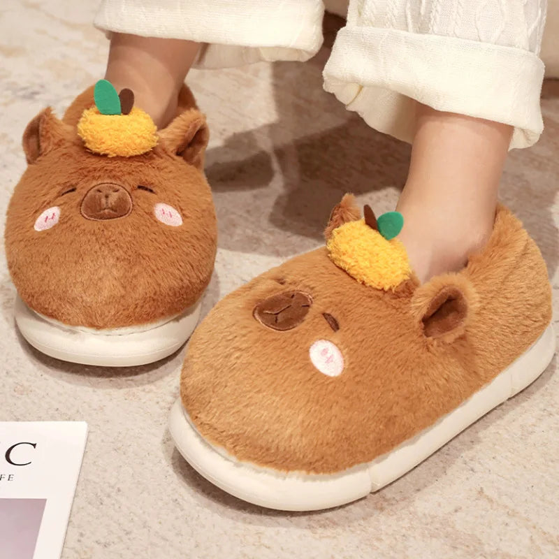 Capybara Cotton Slippers