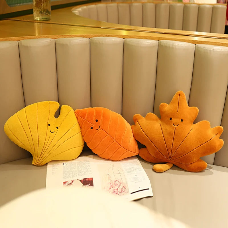 Leaf Pillow Plush Decor