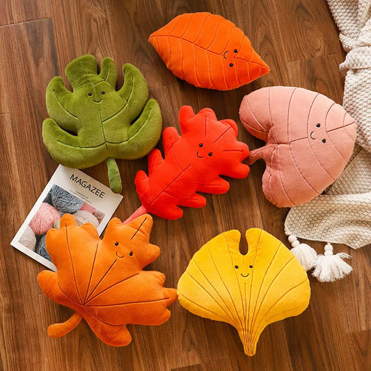 Leaf Pillow Plush Decor