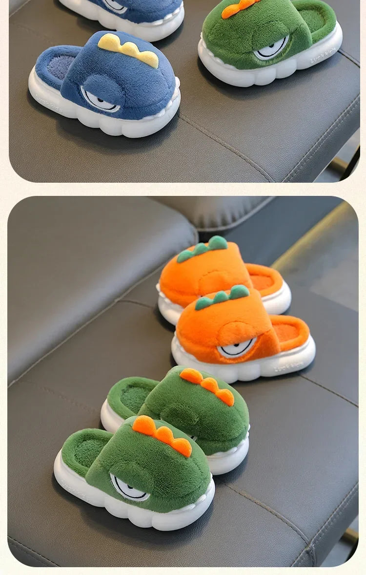 Dinosaur Plush Slippers