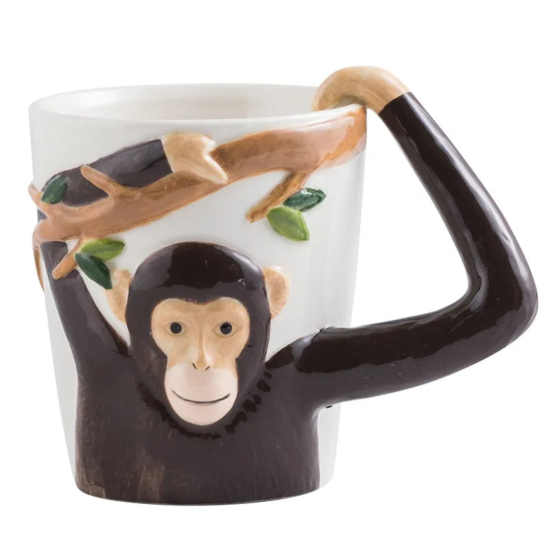 Cartoon Monkey Ceramic Mug