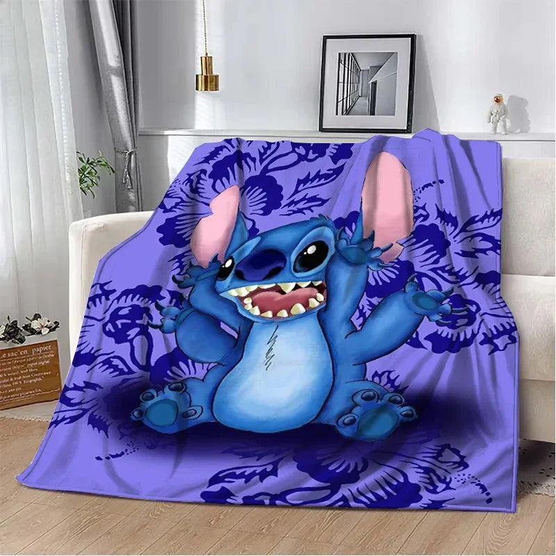 Stitch Cartoon Plush Blanket