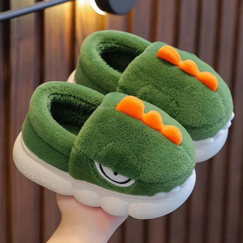 Dinosaur Plush Slippers