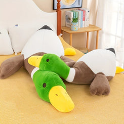 Fluffy Duck Plush Pillow