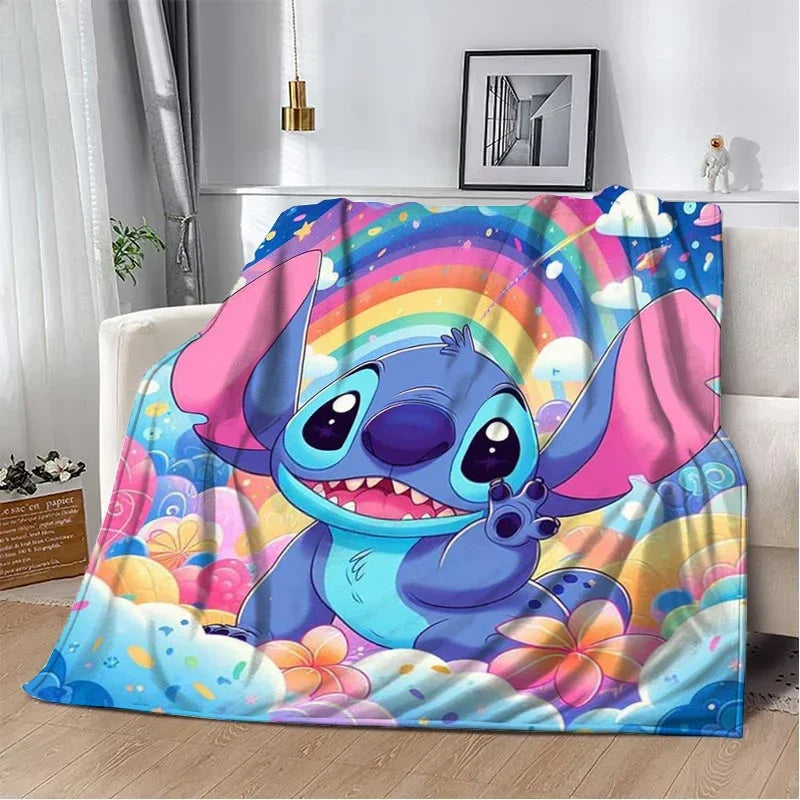 Stitch Cartoon Plush Blanket