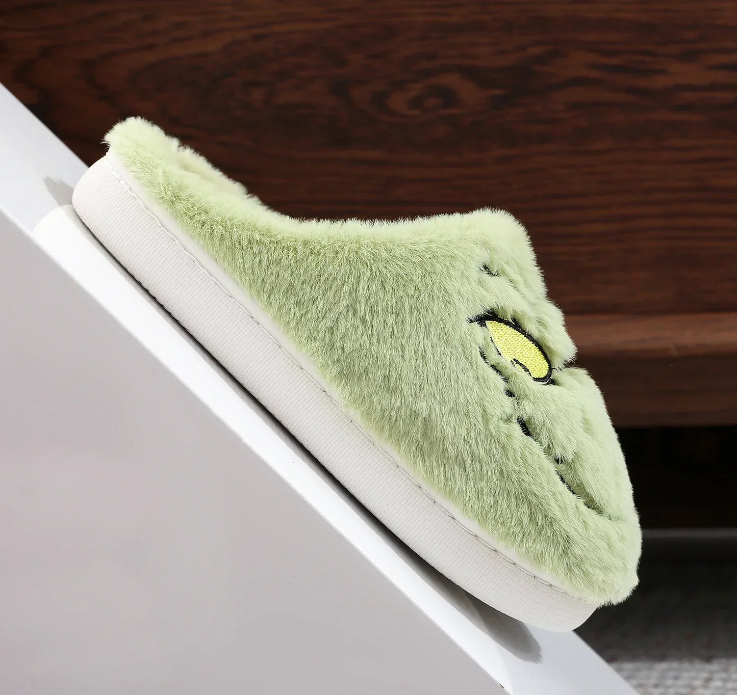 Green Monster Plush Slippers