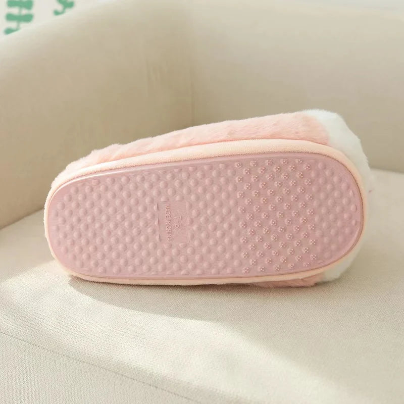 Rabbit Cotton Plush Slippers