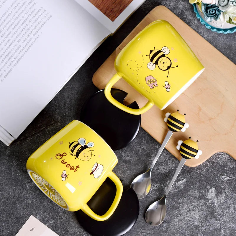 Cartoon Bee Ceramic Mug