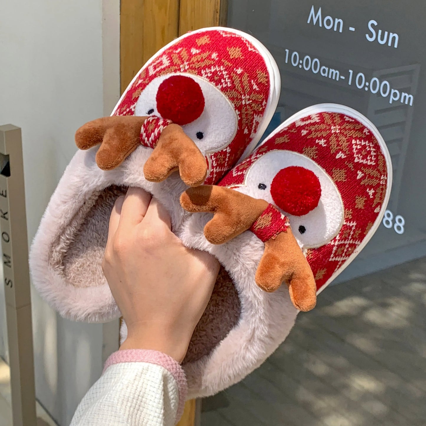 Reindeer Winter Slippers