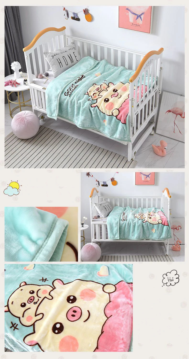 Cartoon Pattern Baby Blanket