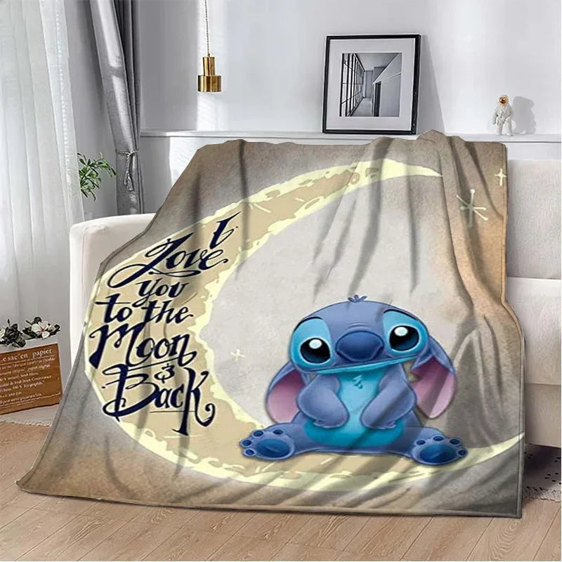 Stitch Cartoon Plush Blanket