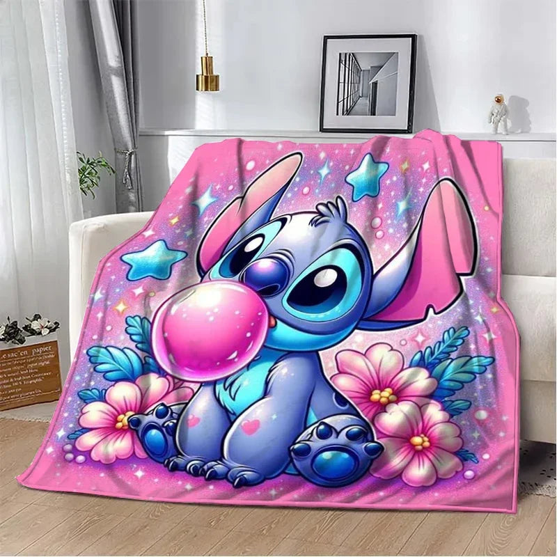 Stitch Cartoon Plush Blanket
