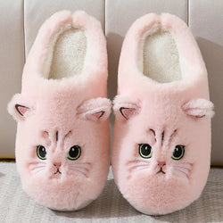 Cat Plush Winter Slippers