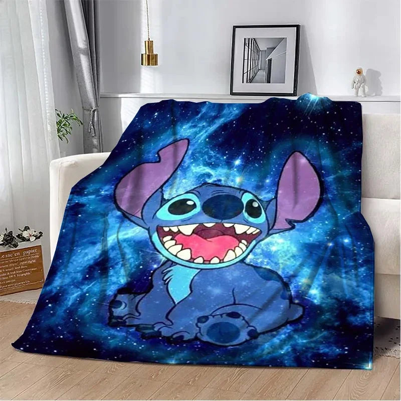Stitch Cartoon Plush Blanket