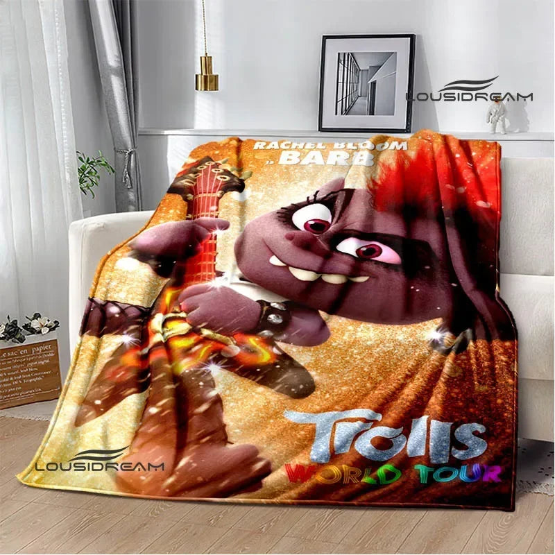 Trolls Cartoon Flannel Blanket