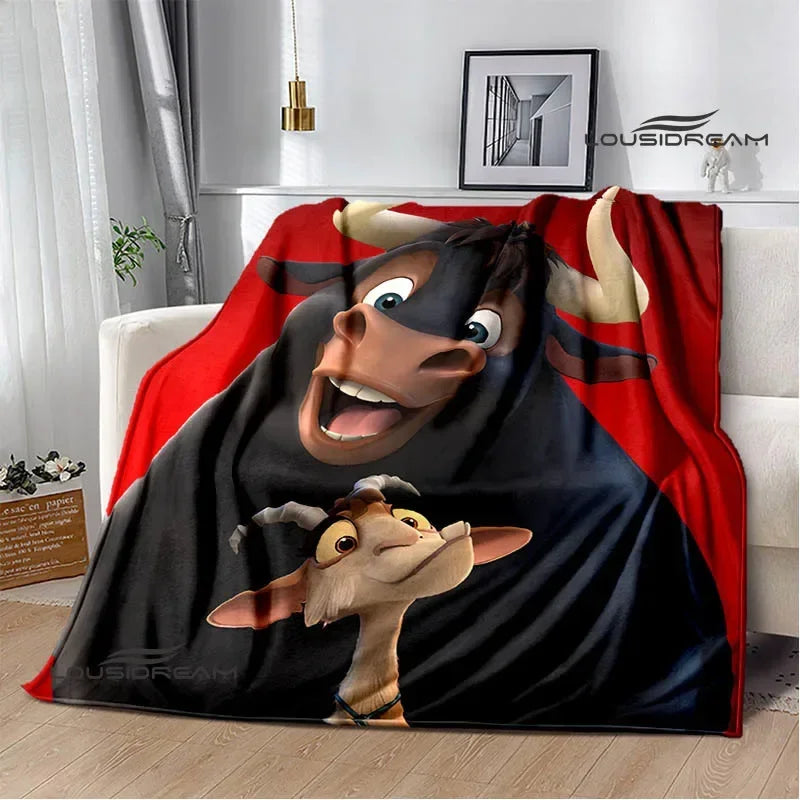 Ferdinand Cartoon Flannel Blanket