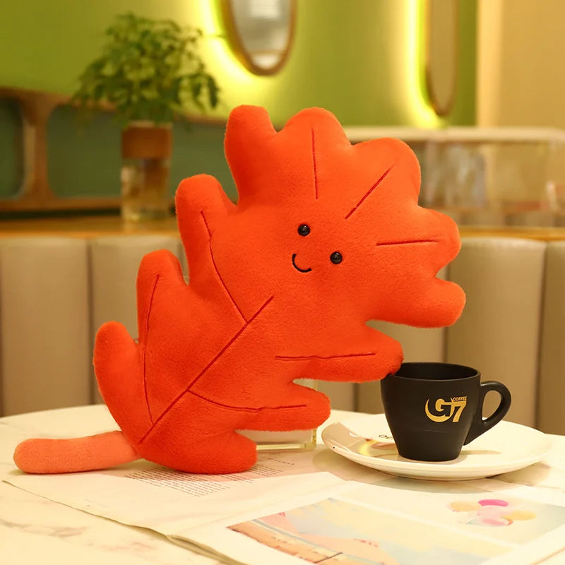 Leaf Pillow Plush Decor