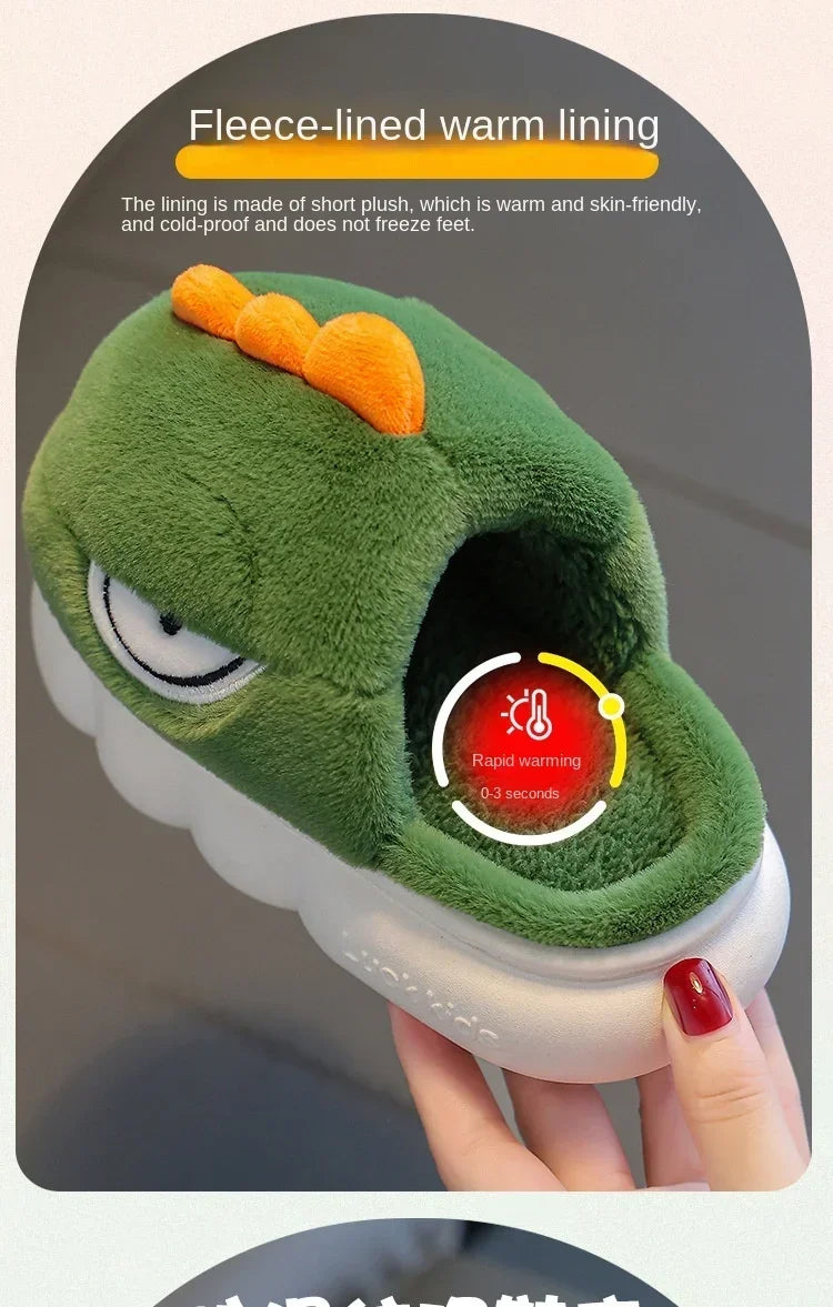 Dinosaur Plush Slippers